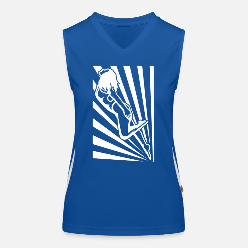Schwimmer Mädchen Funktionelles Kontrast-Tank Top für Frauen