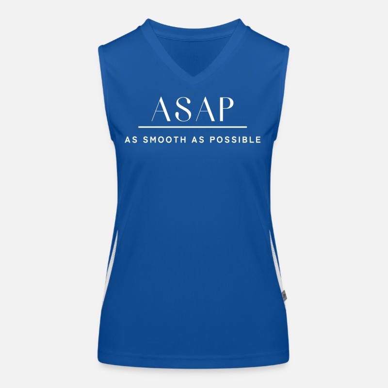 ASAP As smooth as possible. So schnell wie möglich Funktionelles Kontrast-Tank Top für Frauen