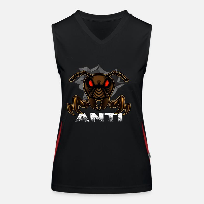 Ant ant State Fire ant "anti" Women's Functional Contrast Tank Top