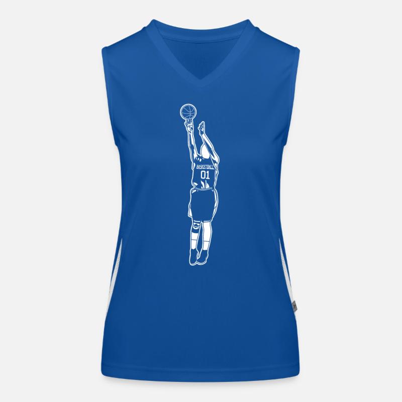 Basketteur Débardeur respirant contrasté Femme