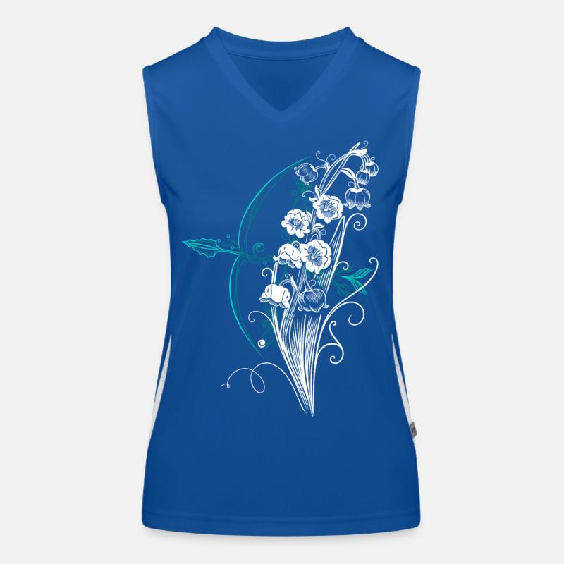 Arc de flèche du muguet Débardeur respirant contrasté Femme