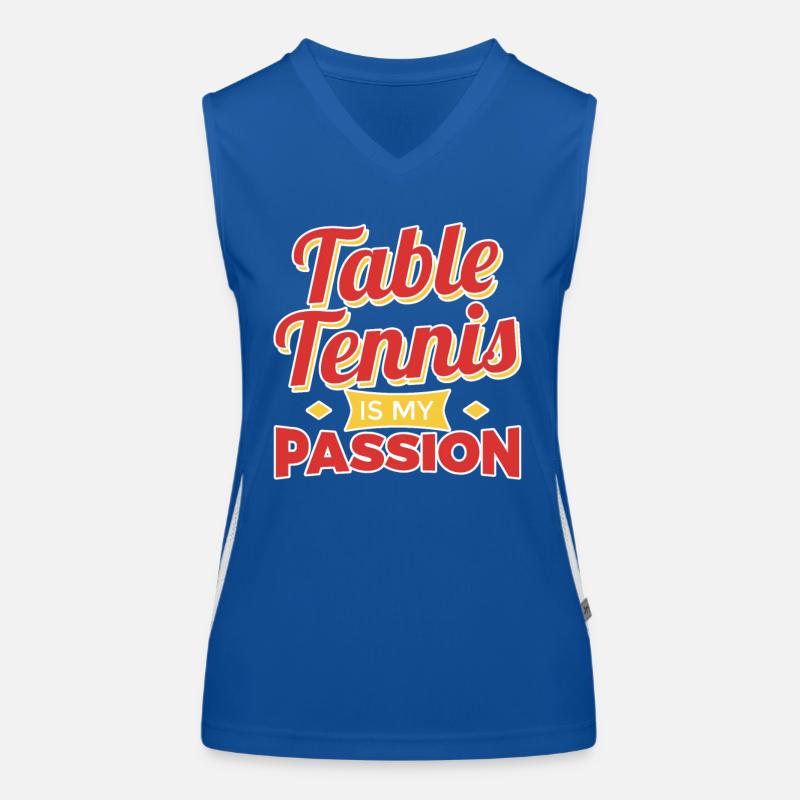 Tischtennis Motivation Funktionelles Kontrast-Tank Top für Frauen