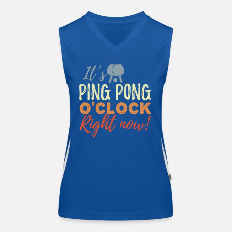 Temps de ping-pong Débardeur respirant contrasté Femme