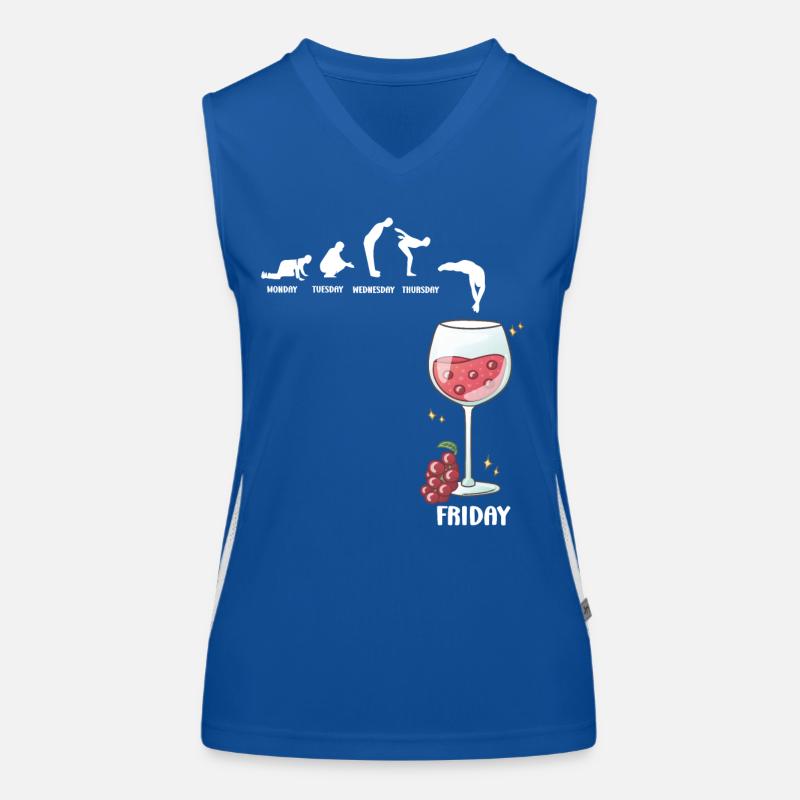 Heure du vin du vendredi – À boire et à répéter l’humour Débardeur respirant contrasté Femme