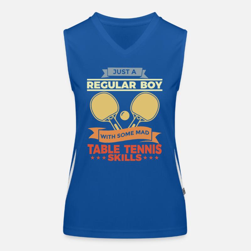 Garçon de ping-pong Débardeur respirant contrasté Femme
