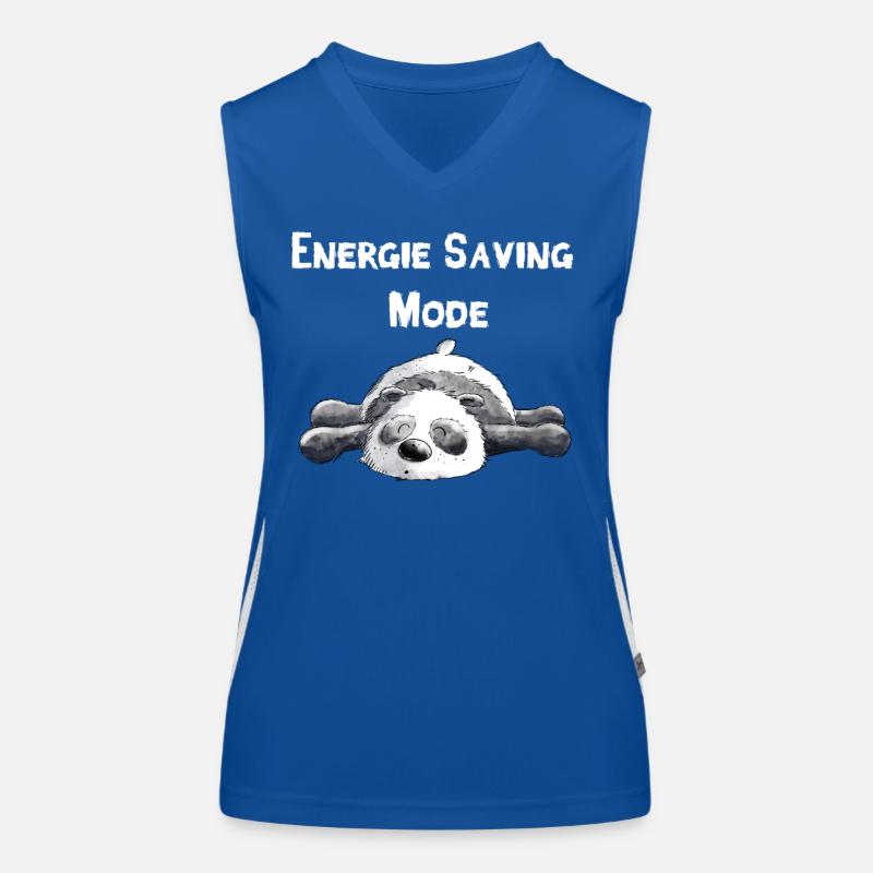 Träumender Panda Bär Funktionelles Kontrast-Tank Top für Frauen