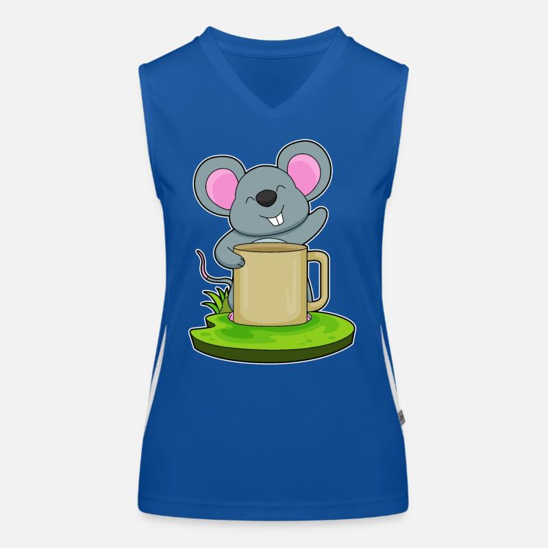 Maus Becher  Funktionelles Kontrast-Tank Top für Frauen