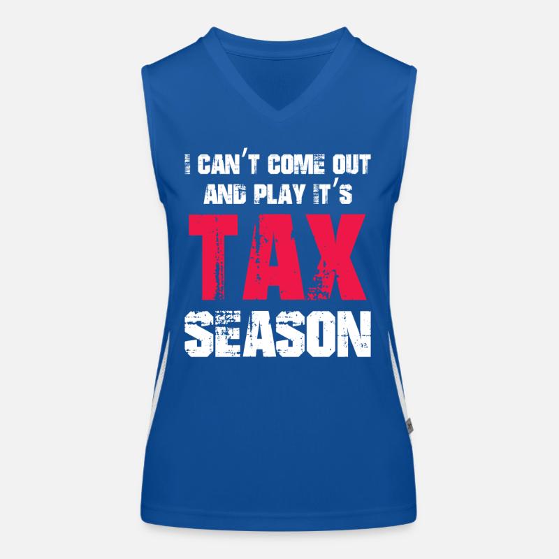 Saison des impôts Gag du comptable CPA Débardeur respirant contrasté Femme