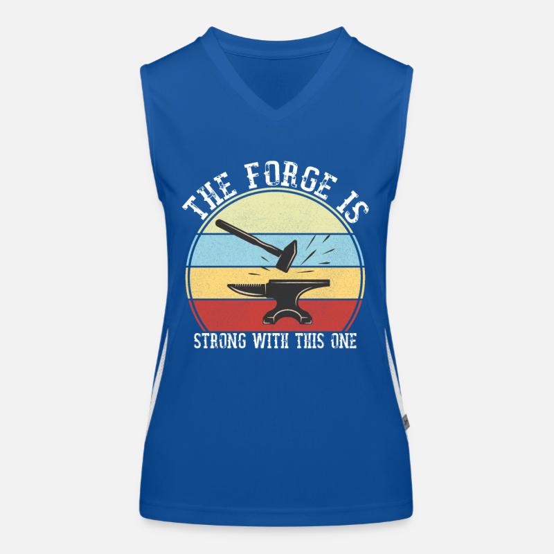 The Forge Is Strong With This One Blacksmith Funktionelles Kontrast-Tank Top für Frauen