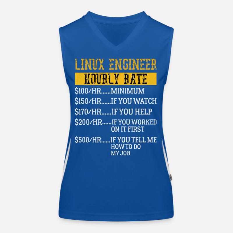 Linux Engineer Hourly Rate Mechanic Labor rate Funktionelles Kontrast-Tank Top für Frauen