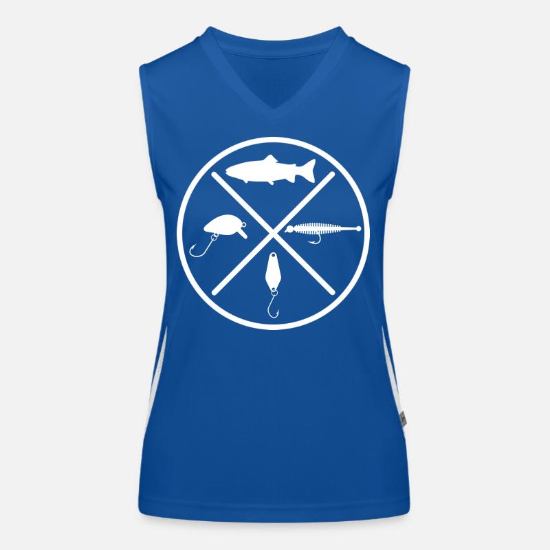 Trout lures Women's Functional Contrast Tank Top
