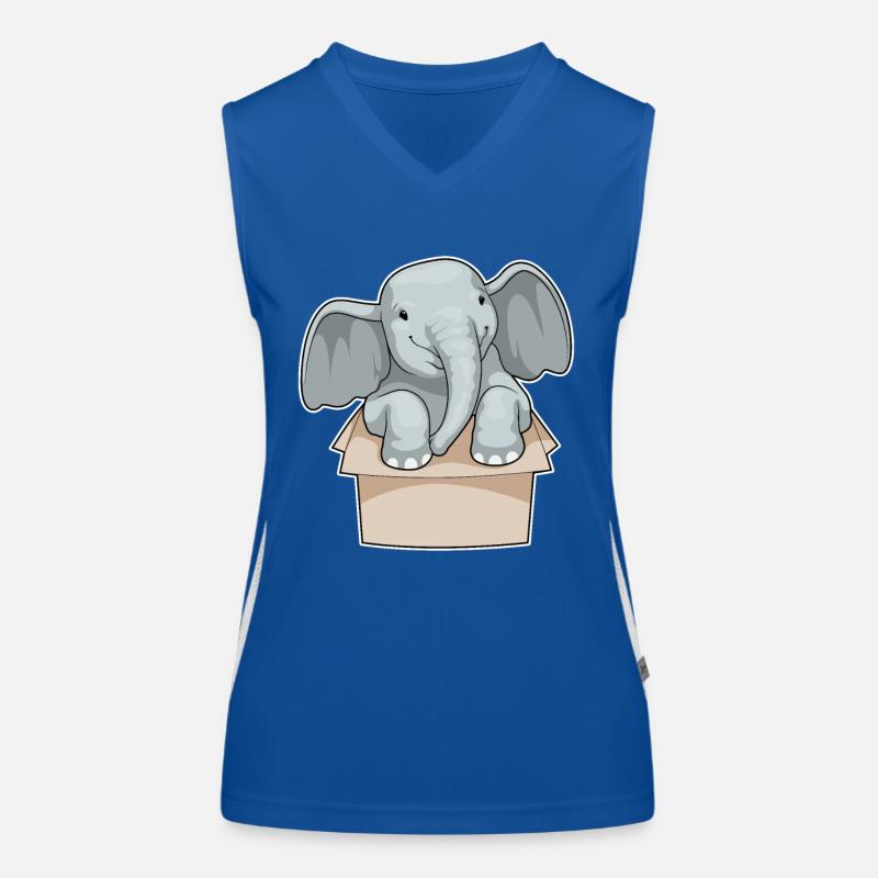 Boîte en carton d’éléphant Débardeur respirant contrasté Femme