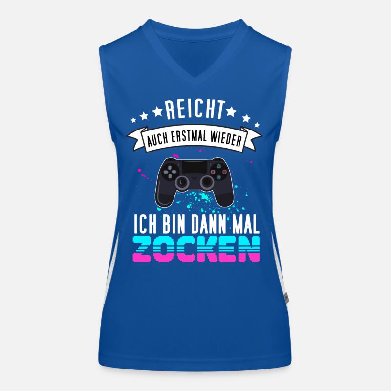 Gamer Design mit Controller - Funny Gaming Gamepad Funktionelles Kontrast-Tank Top für Frauen