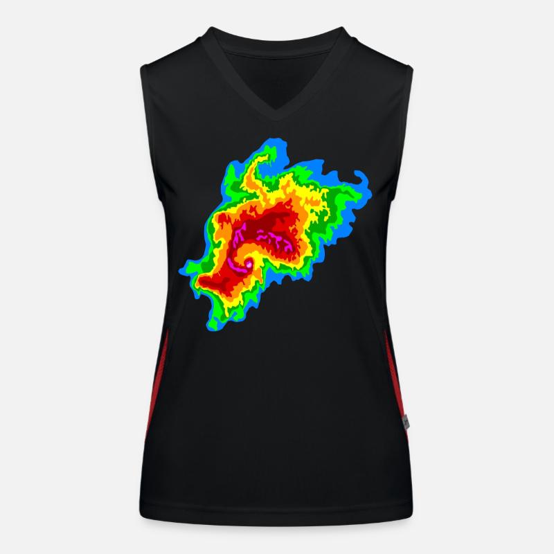 Joplin , Tornado, Radar, Stormchaser Women's Functional Contrast Tank Top
