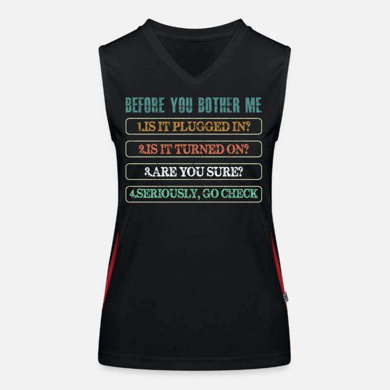Information Technology Tech Technical Support Women's Functional Contrast Tank Top