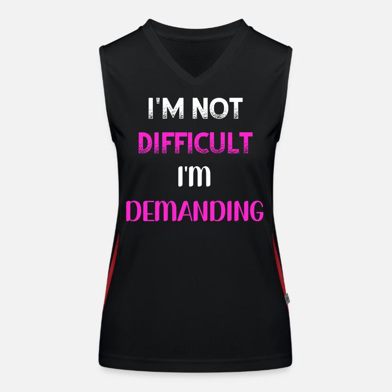 Ich bin nicht wählerisch, ich fordere PNK WE Funktionelles Kontrast-Tank Top für Frauen