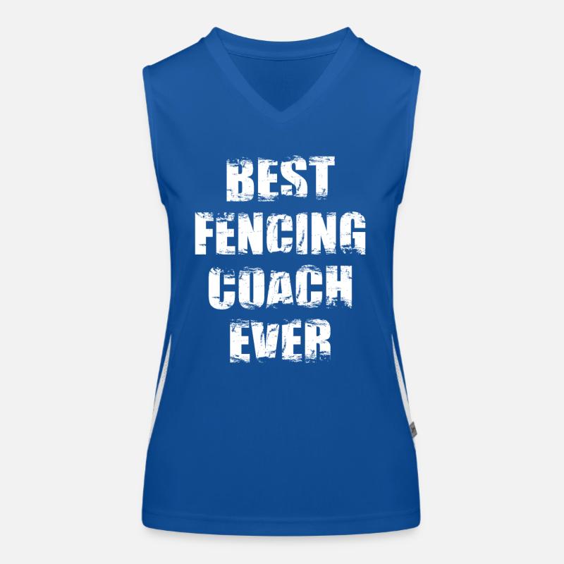 Bester Fechtlehrer Funktionelles Kontrast-Tank Top für Frauen