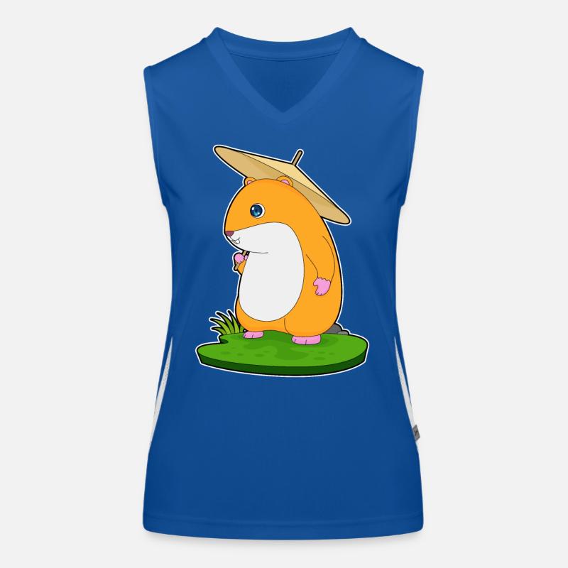 Hamster Regenschirm Funktionelles Kontrast-Tank Top für Frauen