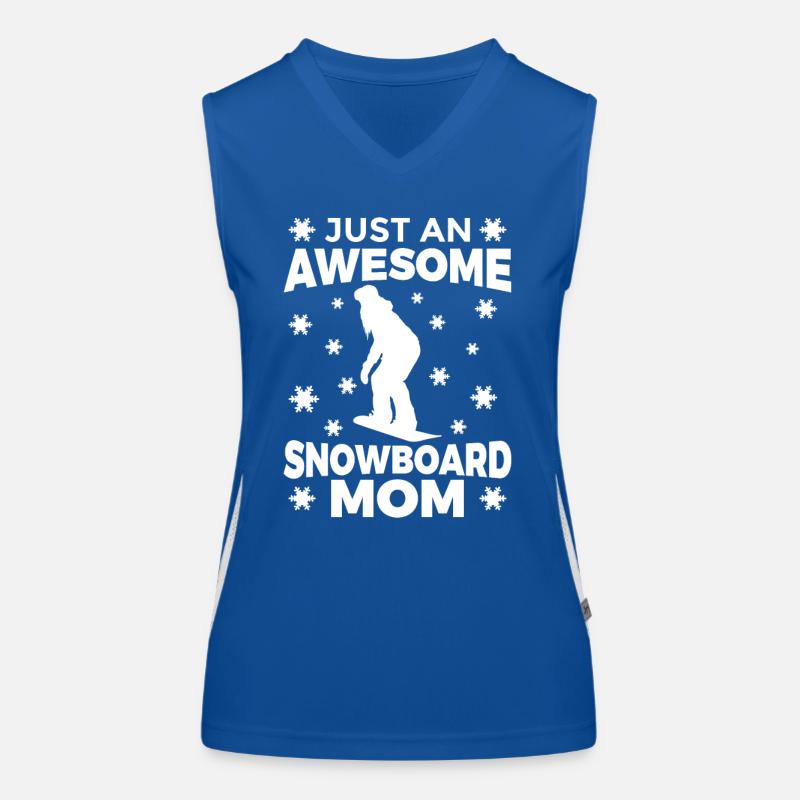 Tolle Snowboard Mutter Funktionelles Kontrast-Tank Top für Frauen