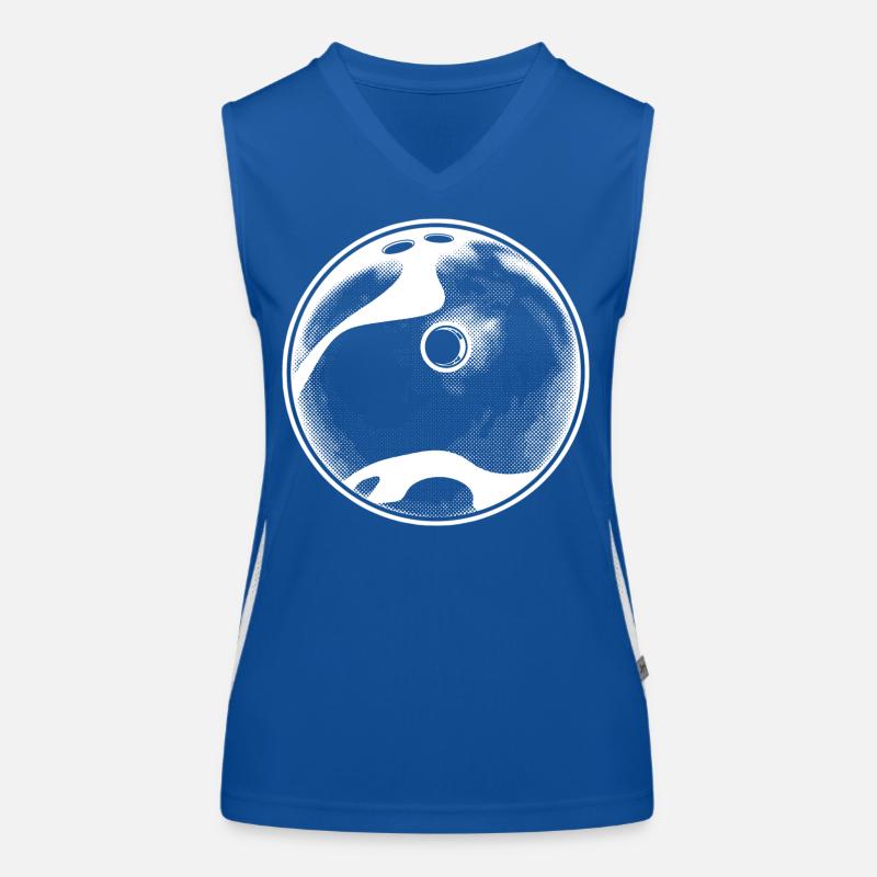 Boule de bowling Débardeur respirant contrasté Femme