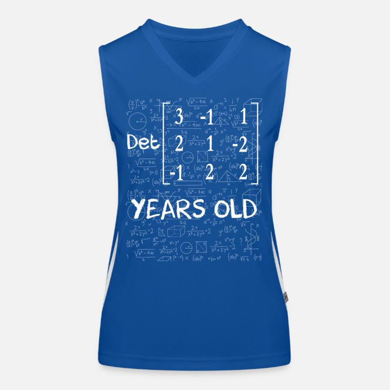 25th anniversary 25 years matrix determinant Women's Functional Contrast Tank Top