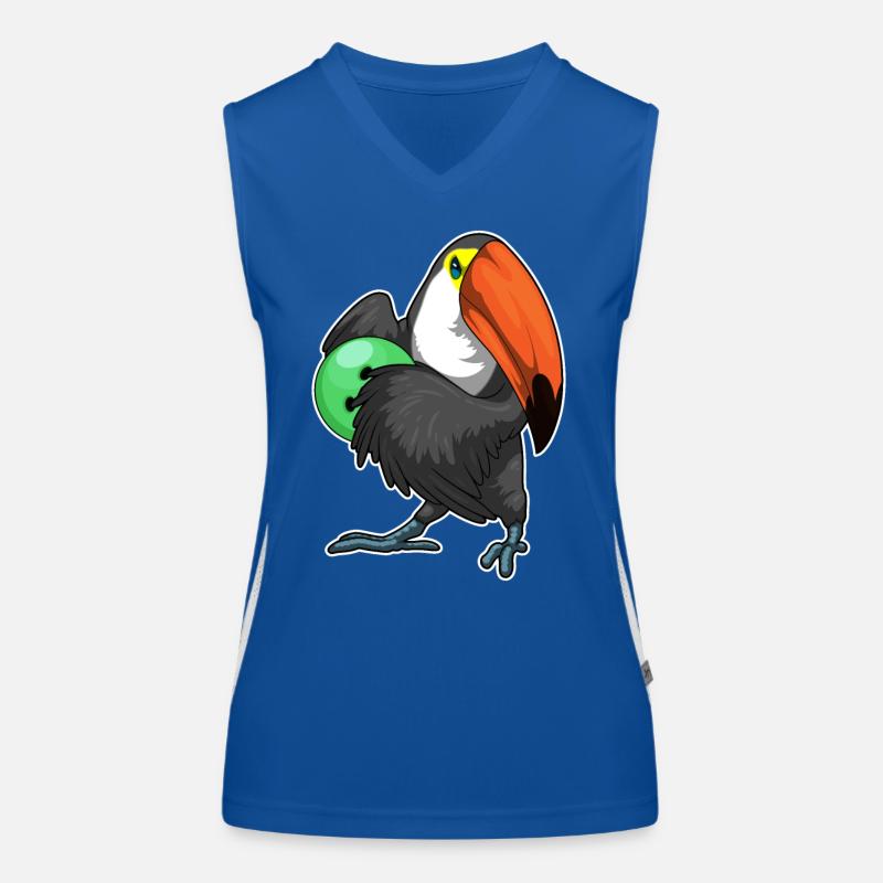 Boule de bowling Toucan Débardeur respirant contrasté Femme