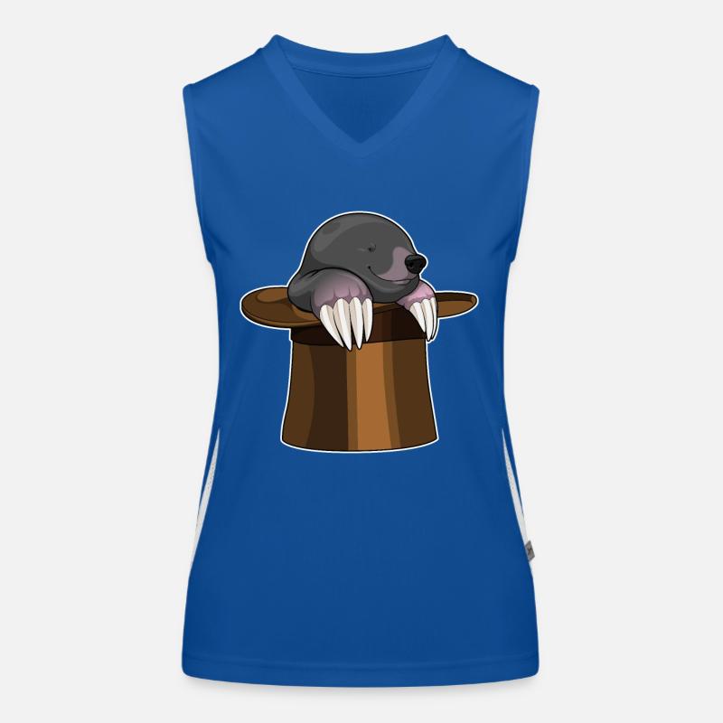 Maulwurf Zylinder Funktionelles Kontrast-Tank Top für Frauen