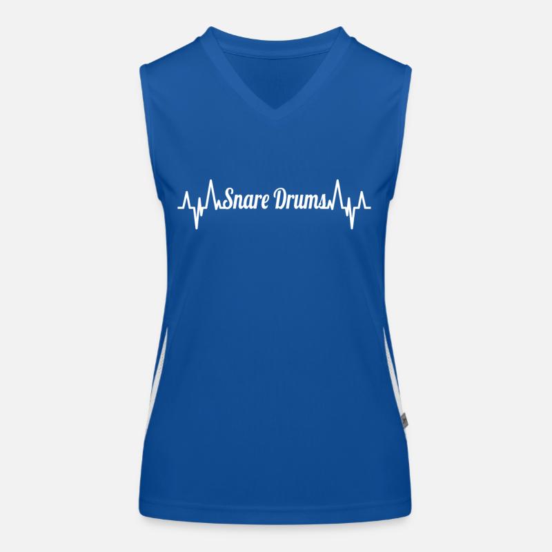 Buzzing drum heartbeat Women's Functional Contrast Tank Top