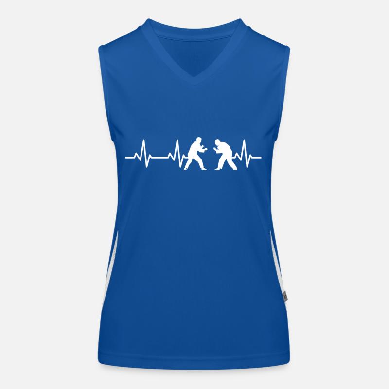 Judo Heartline ECG Women's Functional Contrast Tank Top