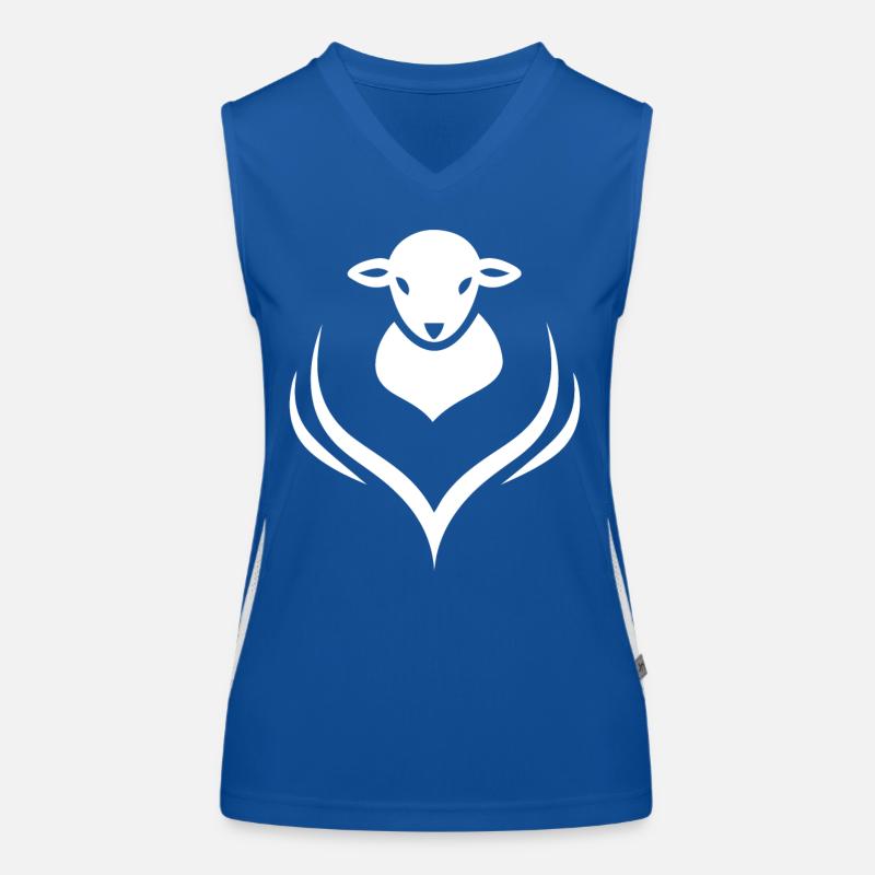 Lamm Lämmchen Schaf Schäfer Funktionelles Kontrast-Tank Top für Frauen