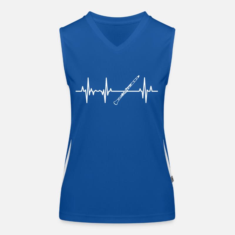 Clarinette Palpitations cardiaques Débardeur respirant contrasté Femme