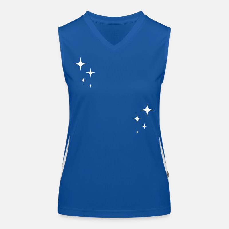 Sparkle glitter stars Women's Functional Contrast Tank Top