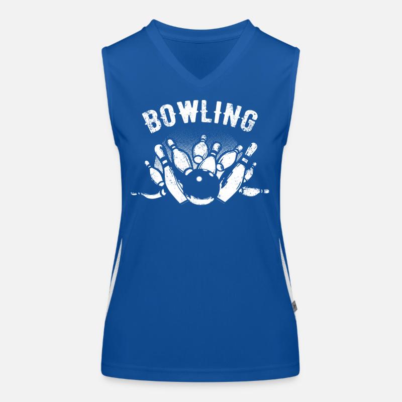 Bowling Funktionelles Kontrast-Tank Top für Frauen