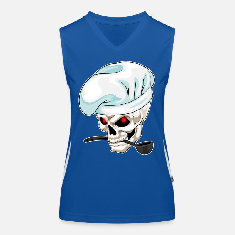Cuisson de crâne cuillère cuisinière Débardeur respirant contrasté Femme
