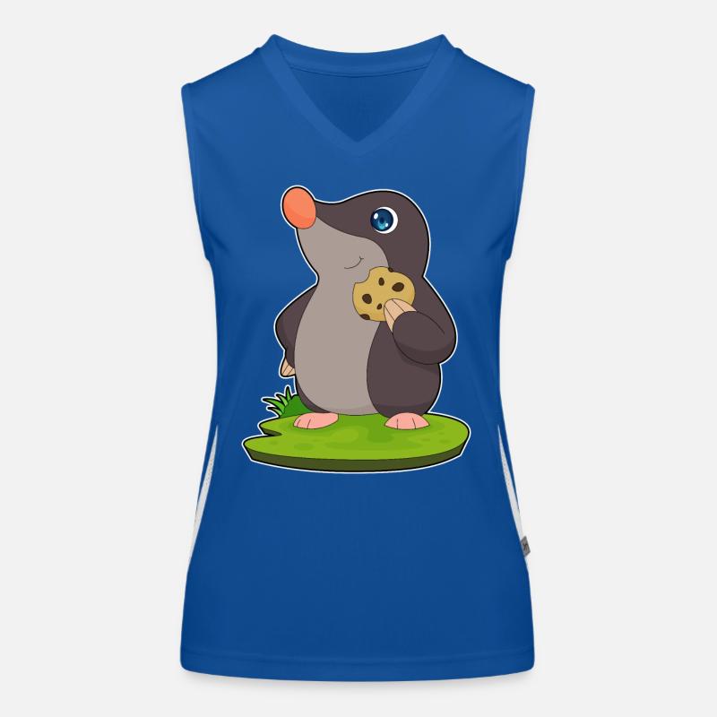 Maulwurf Cookie Funktionelles Kontrast-Tank Top für Frauen