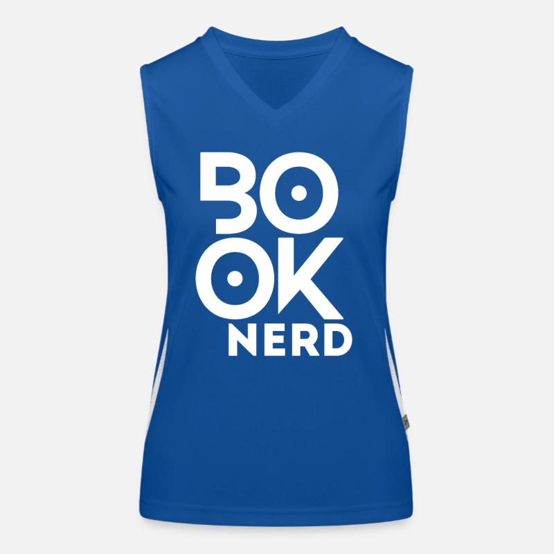 Lustiger Lesebuch-Nerd Funktionelles Kontrast-Tank Top für Frauen