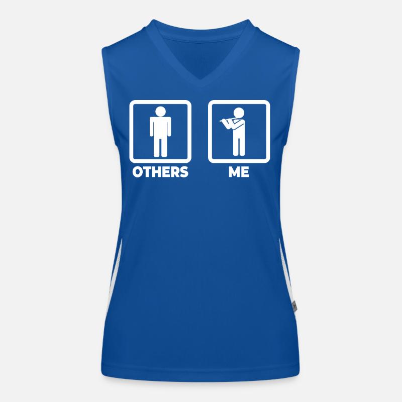 Me as a flutist Women's Functional Contrast Tank Top