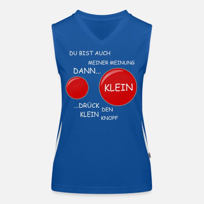 Rote Knopf Funktionelles Kontrast-Tank Top für Frauen