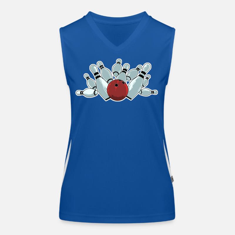 Frappe de bowling Débardeur respirant contrasté Femme