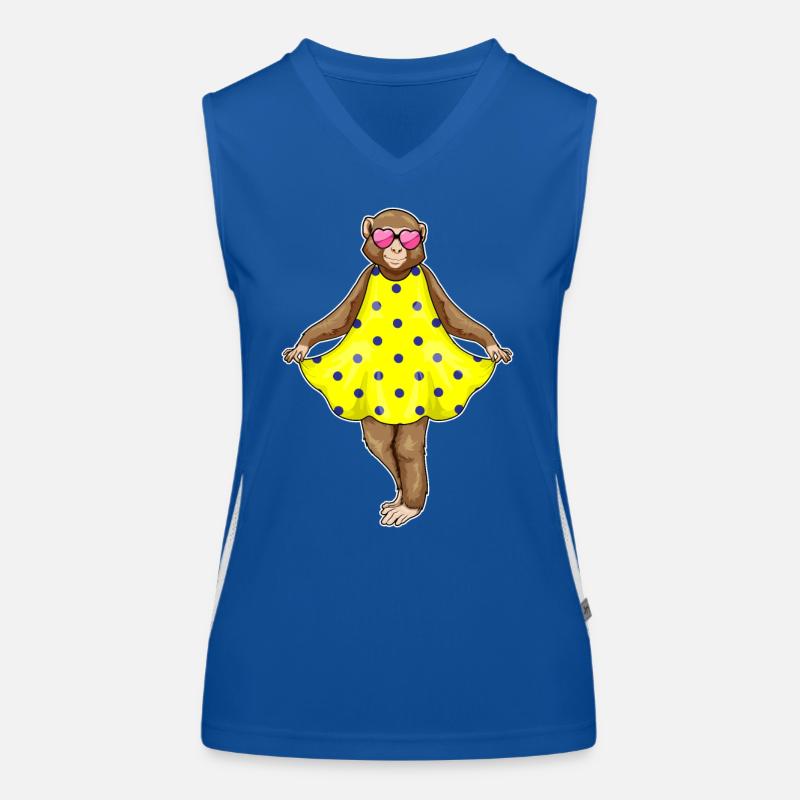 Affe Polka Dots Kleid Funktionelles Kontrast-Tank Top für Frauen