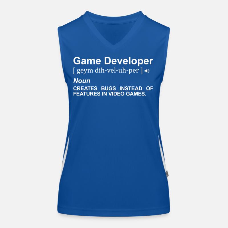 Game Developer Meaning Women's Functional Contrast Tank Top
