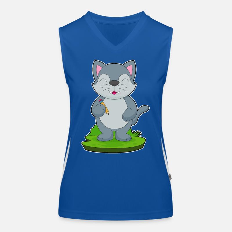 École du Crayon des Élèves Chats Débardeur respirant contrasté Femme