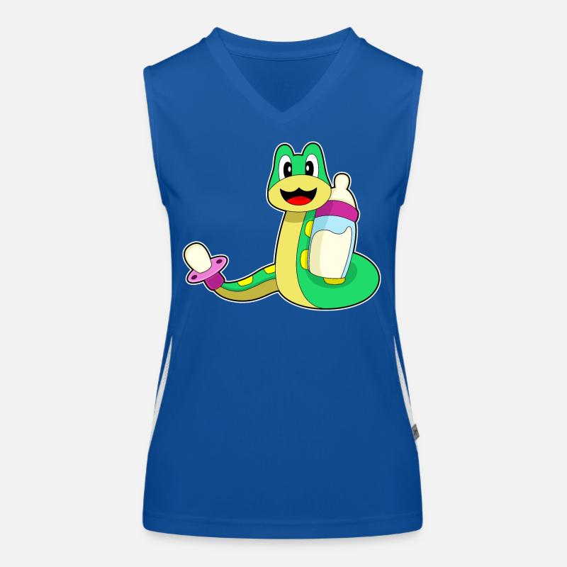 Lait pour biberon Snake Débardeur respirant contrasté Femme