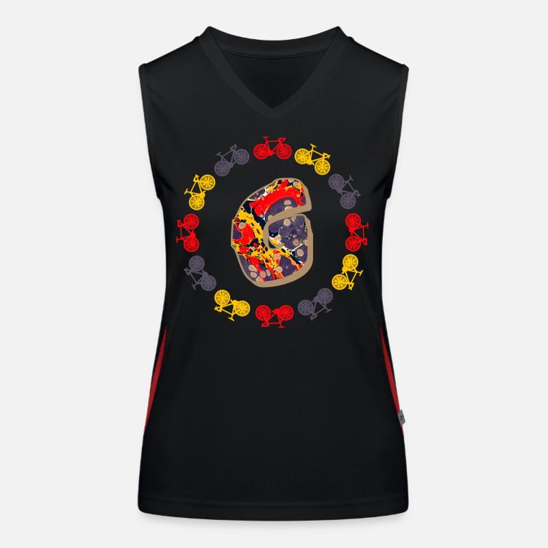 fahrrad e 202 g Funktionelles Kontrast-Tank Top für Frauen
