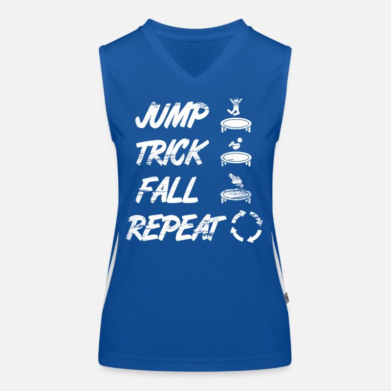 Slogan du trampoline Débardeur respirant contrasté Femme