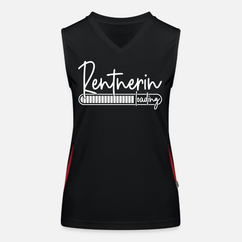 Rentnerin Loading Funktionelles Kontrast-Tank Top für Frauen