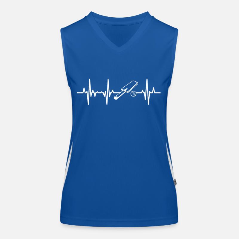 Battement de cœur de cricket Débardeur respirant contrasté Femme
