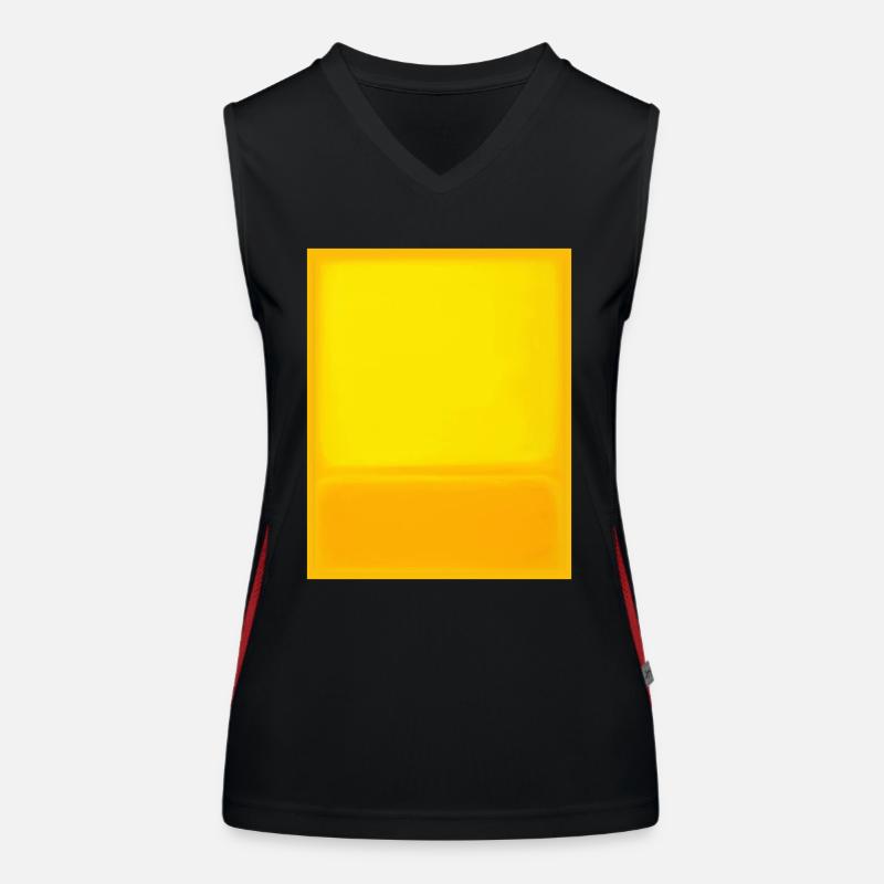 Rothko-Stil in digitalen Farben Funktionelles Kontrast-Tank Top für Frauen