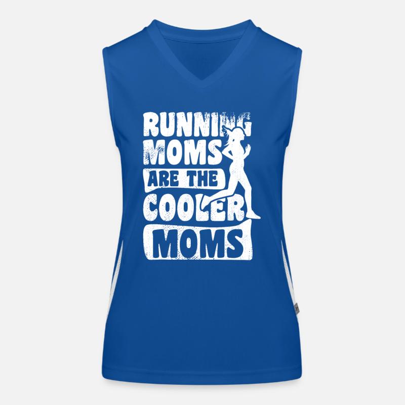 Maman coureuse Débardeur respirant contrasté Femme