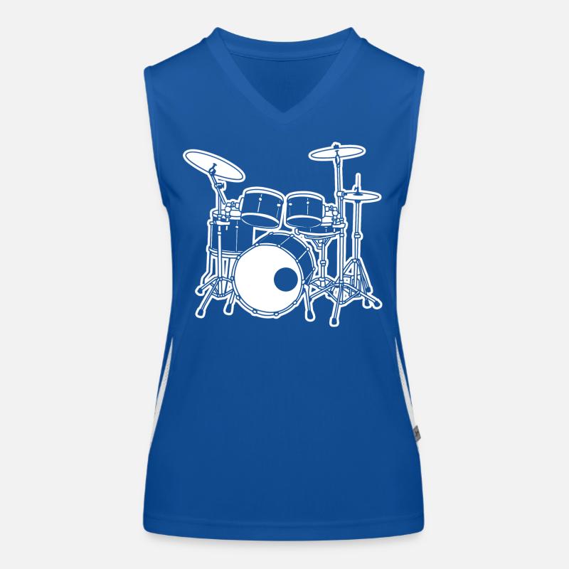 Drums Sketch Women's Functional Contrast Tank Top